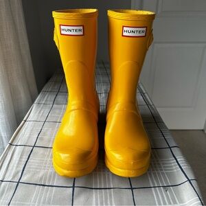 Hunter Vibrant Yellow Waterproof Boots